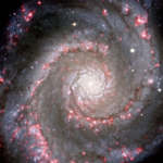 Colour image of the spiral galaxy M51